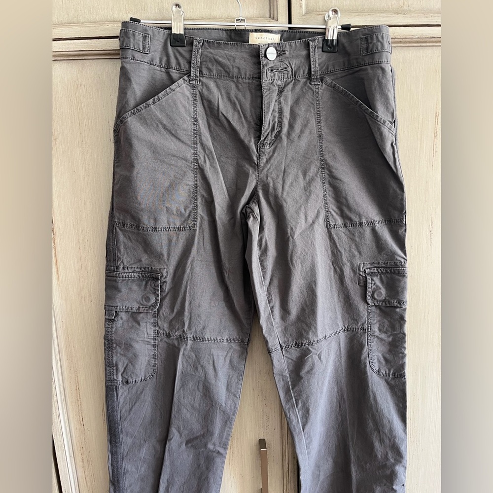 Sanctuary Gray Utility Cargo Capris